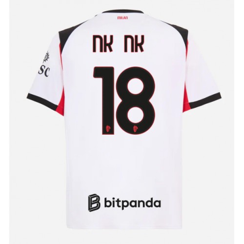 AC Milan Christopher Nkunku #18 Fußballbekleidung Auswärtstrikot 2025-26 Kurzarm